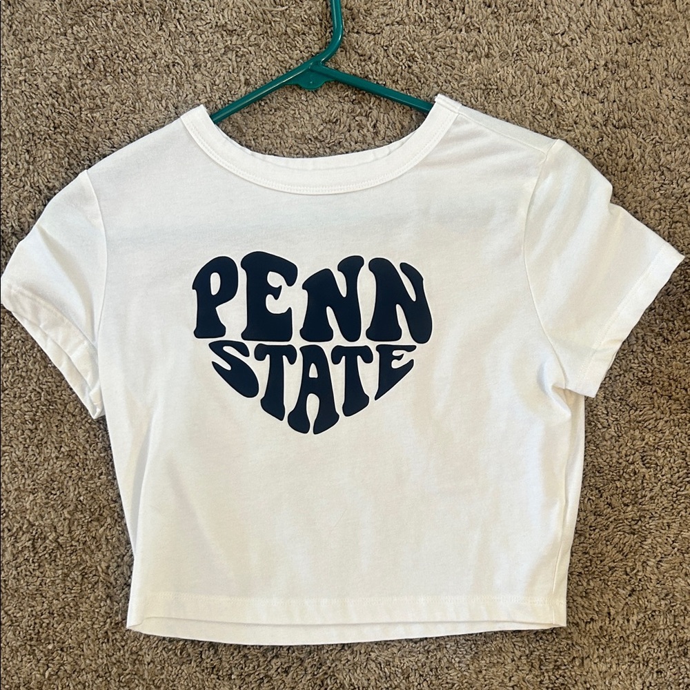 Penn State Crop Top Game Day Shirt size medium